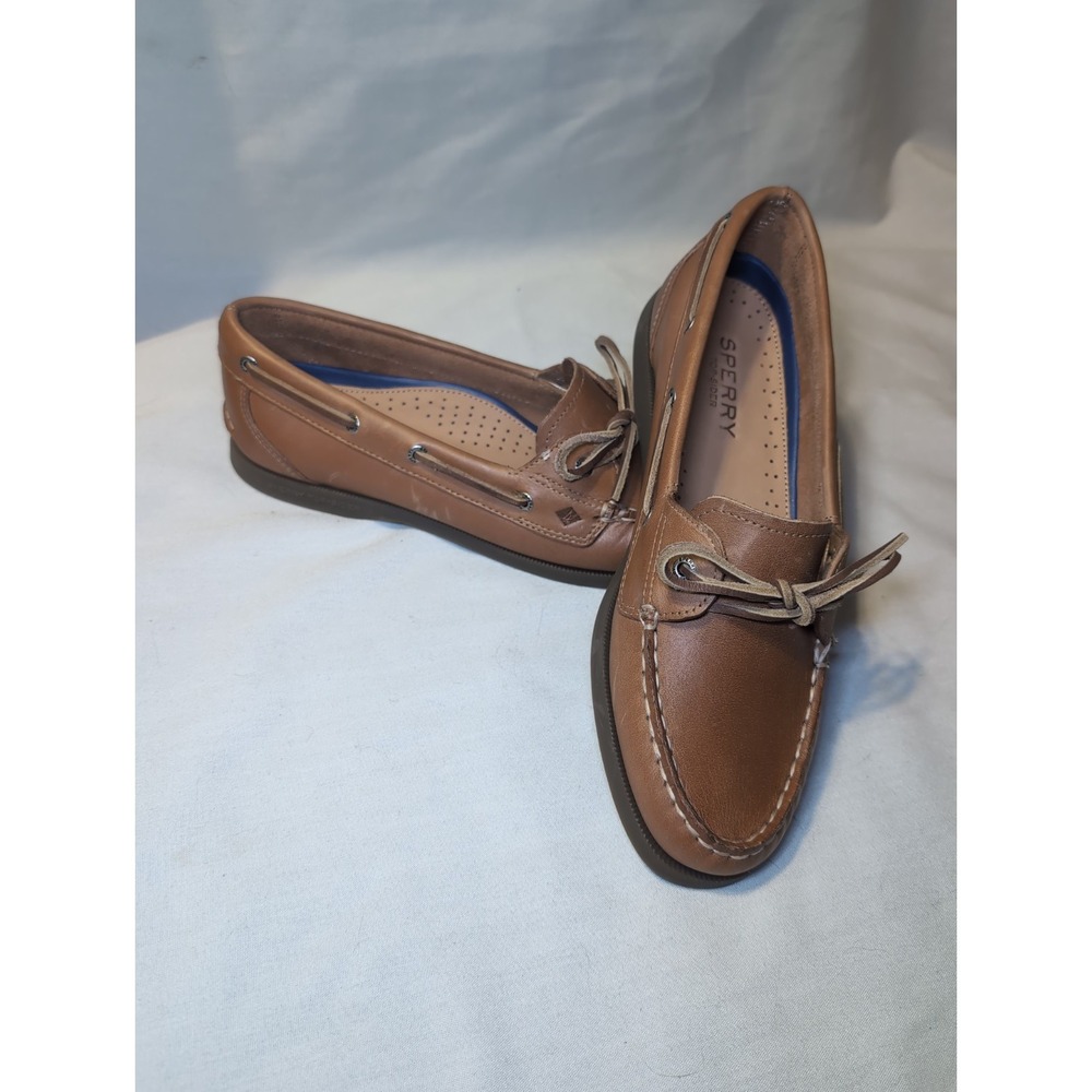 Sperry Top Sider Non Marking Leather Boat Shoes Womens 10 AO 1 Eye WM 236